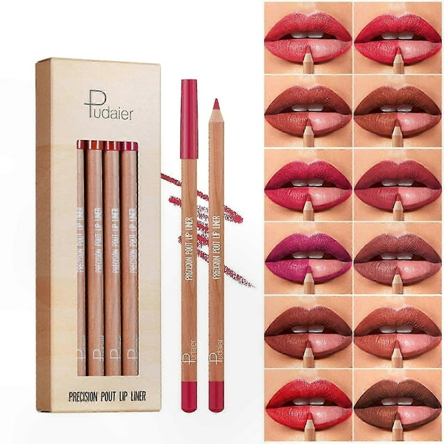 Velvety Matte Lip Definer, 12 Bold Shades, Long-Lasting Waterproof Formula for Accurate Lip Contouring
