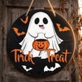 thumbnail image 5 of Halloween Home Decorations Wooden Ghost Wall Hanging Sign, Halloween Door Decorations Party Plaque, Halloween Decor Craft Ornament for Front Door Wall Seasonal Display, 5 of 7