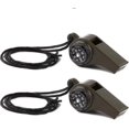 thumbnail image 1 of Emergency Survival Whistle 2 Pack, 3 In 1 Whistle With Compass And Thermometer, Outdoor Hiking, Camping, Fishing, 1 of 5