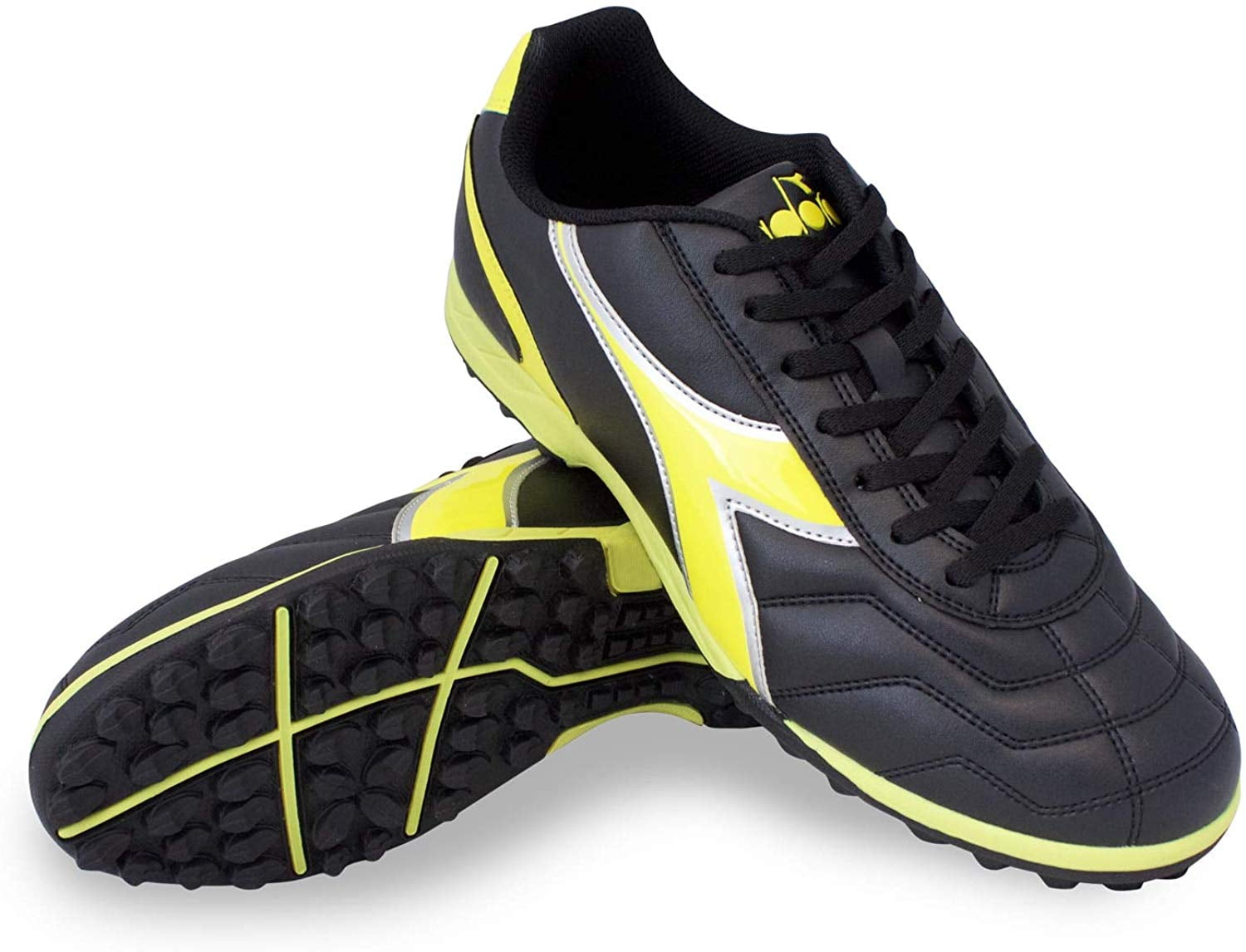 black soccer turf shoes