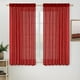 thumbnail image 1 of Cortinas MIULEE de lino rojo de 160 x 160 cm con 2 paneles para cocina, 1 of 7