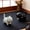 White, variant on 1 Pcs Ceramic Lucky Cat Tea Pet, Figurine with Bell Collar, for Home Office Tea Room Desktop Decorations Gifts, Black
