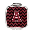 thumbnail image 1 of Carolines Treasures CJ1052-ASCM Letter A Chevron Grenat & Black Compact Mirror, 1 of 1
