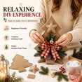 thumbnail image 5 of 2 Pack Rustic DIY Burlap Christmas Tree Kit, Handmade Holiday Craft Project | Farmhouse Christmas Decoration for Tabletop Display, Seasonal Home Decor, 5 of 6