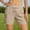 Khaki, variant on BUIGTTKLOP Women's Athletic Running Shorts Quick Dry Workout Hiking Shorts High Waisted Active Gym Exercise Zipper Pocket