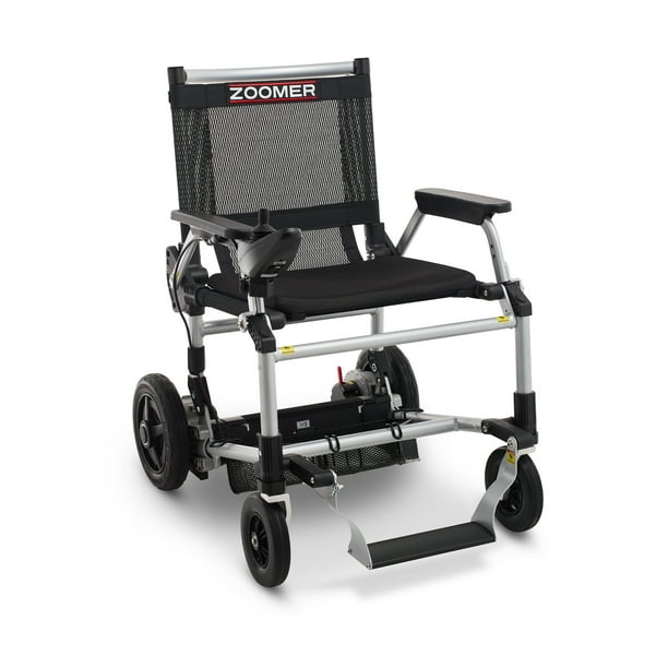 Zoomer Folding Power Chair with Joystick, Portable Indoor Outdoor