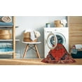 thumbnail image 2 of Ahgly Company Machine Washable Indoor Square Traditional Red Area Rugs, 6' Square, 2 of 7