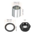 thumbnail image 2 of Uxcell Skateboard Truck Hardware Kit, Skateboard Truck Lock Nuts Axle Washers Spacer Speed Rings Set, Silver Black, 2 of 5
