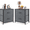 2 Pack, variant on Nightstand, End Table Side Table with 2 Fabric Drawers Bedside Table for Bedroom, Closet, Dorm, Grey