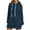 Navy, variant on Lmnyox Solid Long Pullover for Women Oversized Side Slit Drawstring Hoodies with Pocket Fashion Casual Sweatshirts