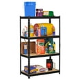 Edsal Adjustable 4 Shelf Steel Storage Organization Shelving Unit