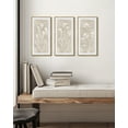 thumbnail image 2 of SHENIFY Vintage Botanical Art White Floral Modern Rustic Decor Artwork Farmhouse Home Hallway 8x16in3pcs Natural Framed, 2 of 7