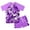 Purple Butterfly, variant on Lanbubble Girls Rash Guard Swimsuit Set Short Sleeve UPF 50 2 Pieces Bathing Suit 5-6 Years