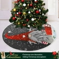 thumbnail image 6 of Coolnut Christmas Tree Skirt Santa Xmas Tree Skirt, Floor Door Round Mat Decorations for Holiday Party Home Christmas Day Ornaments,35.4", 6 of 6