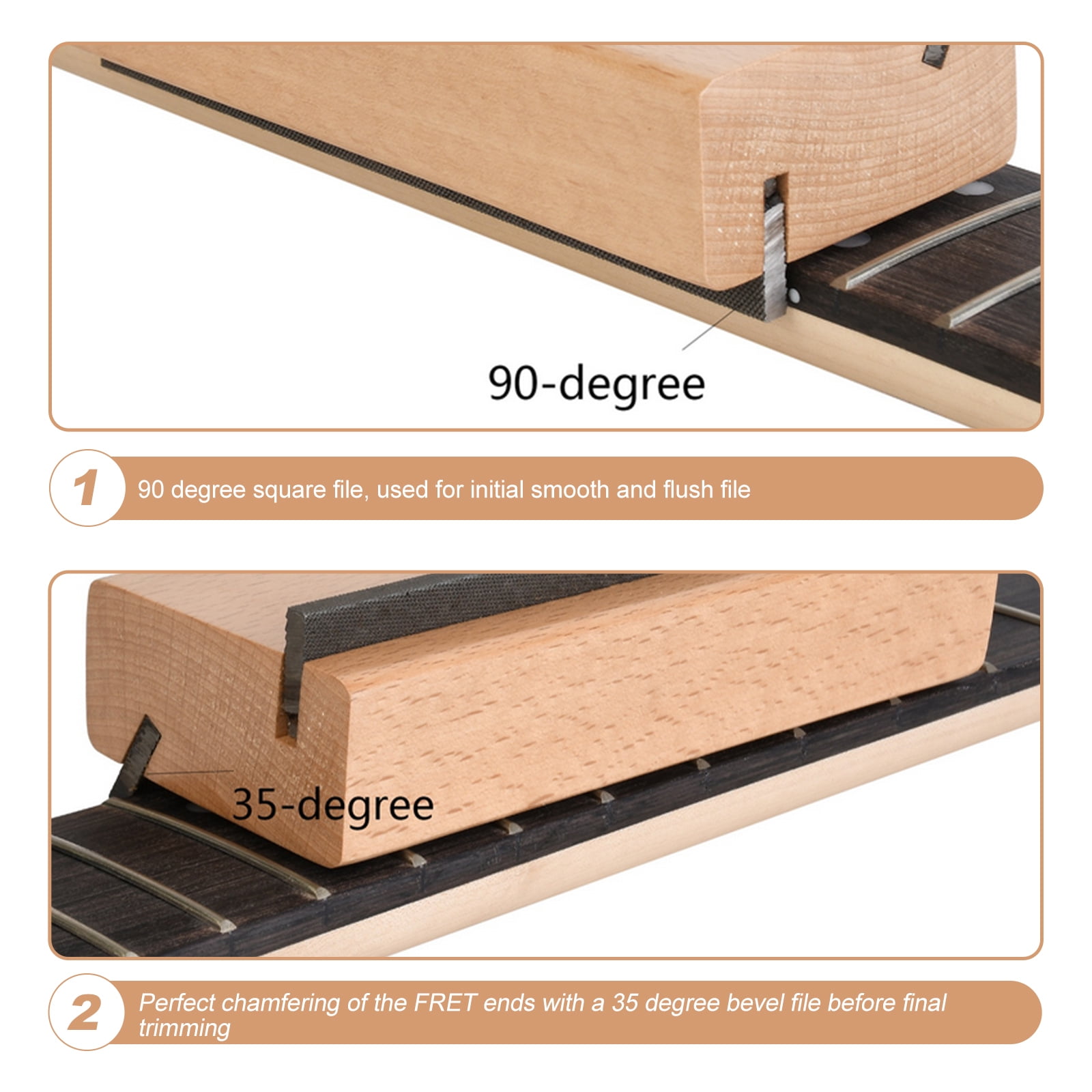 Set of 2 Storage Rack Container Gel Guitar Fret File Luthier Angle Tool