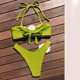 thumbnail image 5 of Conjunto de Bikini de tres piezas con estampado de leopardo para mujer, bañadores sexys de Tanga de cintura baja, trajes de baño femeninos con Push-Up, ropa de playa 2024, 5 of 5