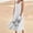 White, variant on Jacenvly New Womens Summer Dresses New Women'S Sleeveless Cotton and Linen Round Neck Printed Long Dress Quick Drying Trendy Formal Dresses for Women 2024 Black