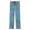 thumbnail image 4 of talentlend Plaid Pajama Pants for Men Drawstring Lounge Pant Soft Sleepwear Elastic Waist Bottoms with Pockets, 4 of 7