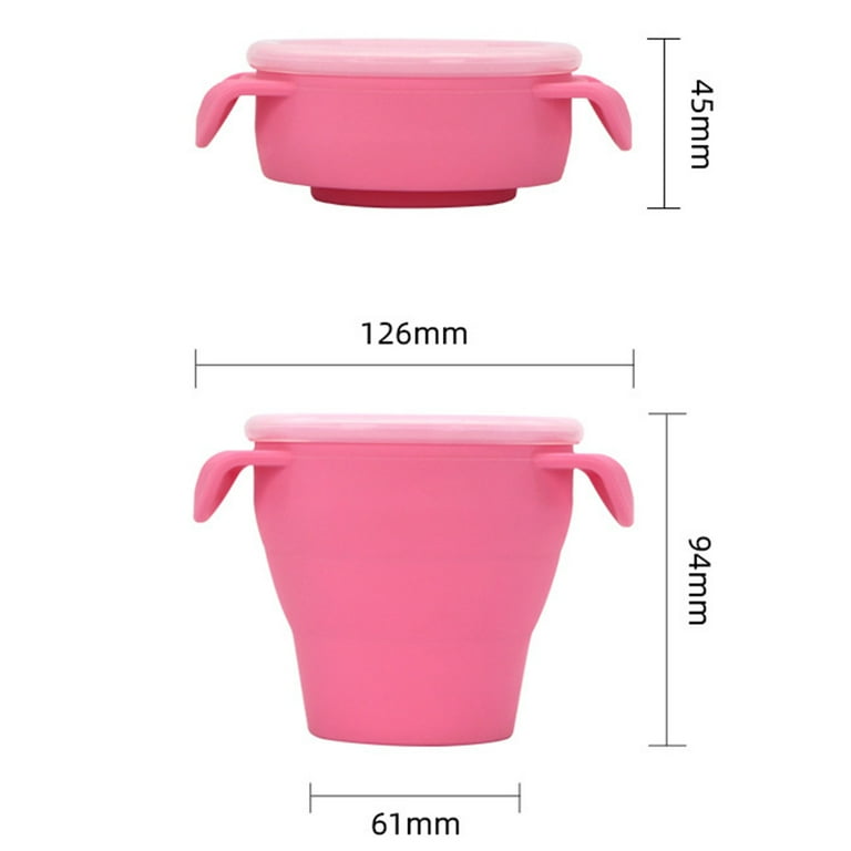 Jinyi Snack Cup, Food Safe Sleek Toddler Snack Container With