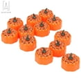 thumbnail image 2 of Gustave 12 Pack Halloween Pumpkin Tea Lights LED Flickering lights Flameless Candles for Halloween Thanksgiving Decoration Party Holiday Lights, 2 of 8
