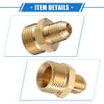 thumbnail image 5 of Unique Bargains Pressure Washer Connector Fitting 14mm M22x1.5 to M14x1.5 Male Adapter Brass Hose Connector Copper Tone, 5 of 6
