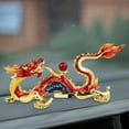 thumbnail image 6 of kowaku Dragon Figurine, Chinese Dragon Statue, Collectible Fengshui Statue, New Year Dragon Sculpture for Cabinet, Office, New Year Gifts Red abd Gold, 6 of 9