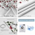 thumbnail image 4 of Red Roses Blackout Curtains for Bedroom/Living Room, Thermal Insulated Kitchen Curtains, Spring Floral Summer Botanical Weeping Grommet Darkening Window Treatment Drapes 42"x63"x2, 4 of 8