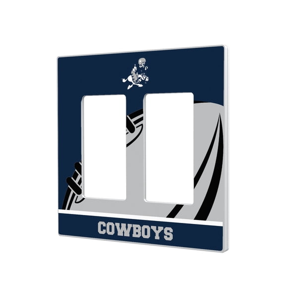 Dallas Cowboys Passtime Design Double Rocker Lightswitch Plate