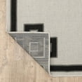 thumbnail image 4 of HomeRoots 507811 3 x 5 ft. Stain Resistant Rectangle Indoor & Outdoor Area Rug Beige & Black, 4 of 10