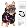thumbnail image 3 of Haiem Breast Cancer Awareness for Winter Dog Hoodie Sweatshirts with Pockets Warm Dog Clothes for Small Dogs Chihuahua-Small, 3 of 7