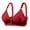 Red, variant on Plus Size Cup Printed BraMiddle-Aged Wireless Cup Bra