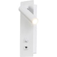 thumbnail image 2 of Lámpara de lectura regulable para montaje en pared, puertos de carga USB rápidos, giro ajustable para una iluminación óptima, fácil instalación con opción de enchufe o cableado, protección ocular, 2 of 5
