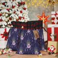 thumbnail image 6 of Rocae Lavender Flowers Print Christmas Drawstring Linen Gift Bag with Drawstrings Treat Bag Goody Present Bags for Christmas Party Favor, 6 of 8