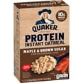 thumbnail image 2 of Quaker, Protein Instant Oatmeal, Maple & Brown Sugar, 2.11 oz, 6 Packets pack of 2, 2 of 5