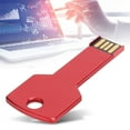 thumbnail image 4 of Flash Red Red USB Flash Drive Aluminio Aleoy Memoria de Forma de Forma de Llave U Disc para la ComputeraRa del Automóvil Uso de Suministros para El Hogar, 4 of 7