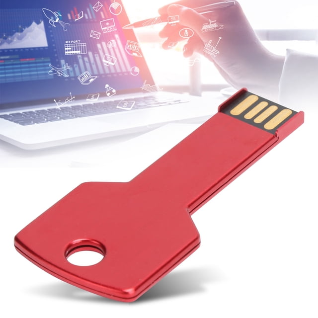 Disco Red USB Flash Drive Aluminio Aleación de Aleación Memoria de forma de forma u disco para la computadora para el automóvil use suministros para el hogar