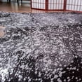 thumbnail image 3 of Metallic Silver on Black Cowhide Rug, 3 of 5