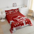 thumbnail image 4 of Erosebridal Ensemble de Literie à Imprimé Rugby 3D pour Tout-Petit, Couette en Duvet Football Américain Ville, Décor Thème Sports, Réversible, 4 of 8