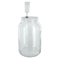 Home Brew Ohio One Gallon Glass Complete Wide Mouth Fermenter