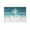 White Teal, variant on Nautical Anchor Teal Green Sun Shade Sail 6.5'x10' Rectangle Outdoor Shade Canopy, Coastal Ocean Ombre Striped Porch Shades Outdoor Sun Blocking Screen, Sunshade Cloth Covers for Patio/Deck/Garden