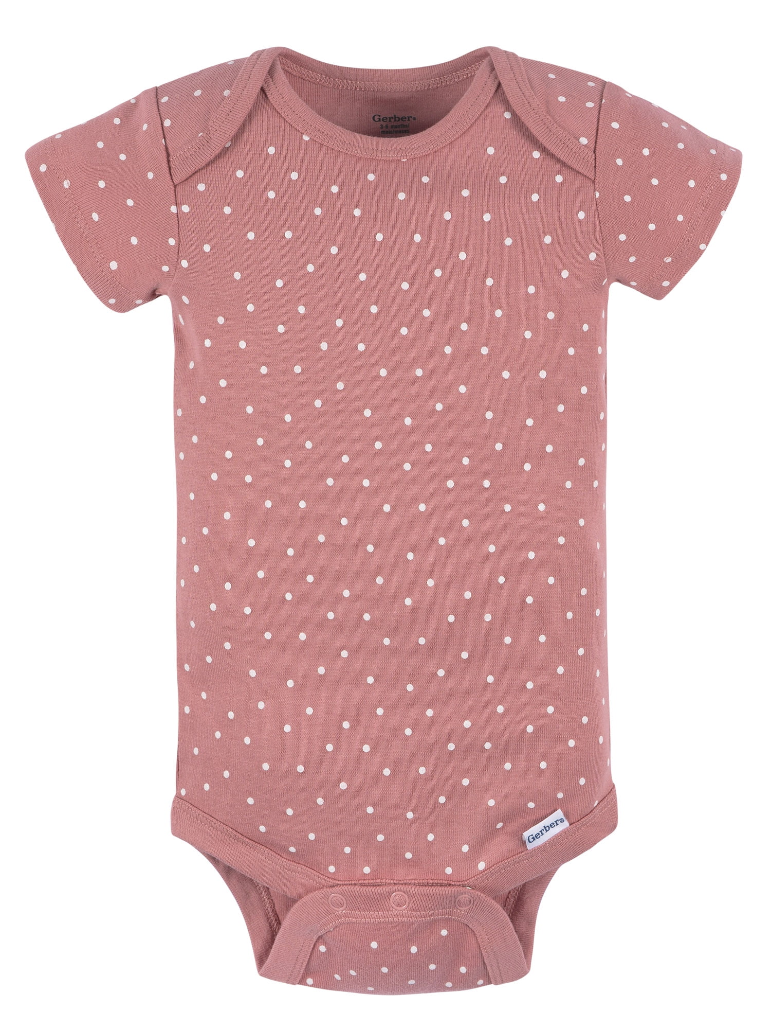 Gerber Baby Neutral Short Sleeve Onesies, 3-Pack, Sizes Newborn - 24 Months