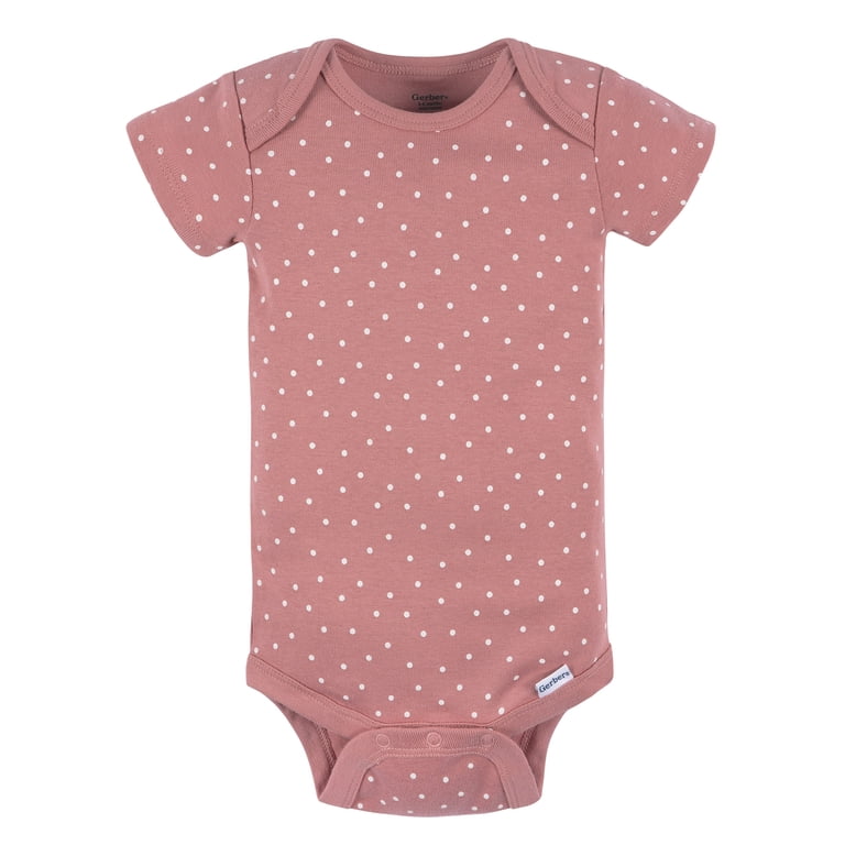 Gerber Baby Neutral Short Sleeve Onesies, 3-Pack photo 5