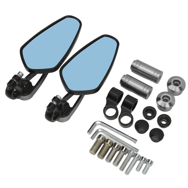 Espejo retrovisor Bling Bling para motocicleta espejo lateral para cuatriciclo 10 mm/8 mm