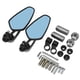 thumbnail image 1 of ATV Side Mirror, 360 Degrees Rotatable Blue Glass Universal Motorcycle Rearview Mirror For Scooter For Dirt Bike For 8MM/10MM Holder, 1 of 8
