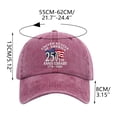 thumbnail image 3 of United States 250th Anniversary Hat, US 250th Anniversary Hat in Pink, 250th Anniversary USA Hat Baseball Cap, 1776-2026 Patriotic Cap for Independence Day, Adjustable One Size, 3 of 5