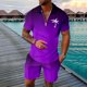 thumbnail image 1 of WILLBEST Traje Casual de Moda para Hombre, Dos Trajes, Camisa y Pantalones Cortos de Color Liso con Cremallera En La Parte Superior., 1 of 4