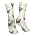 thumbnail image 7 of Cauagu Christmas Pug Dog Pattern Fun Novelty Crew Socks,Casual Athletic Socks Neutral Socks Cozy Crew Socks Christmas Gift, 7 of 7