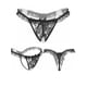 thumbnail image 4 of [Paquete de 5] Tangas y tangas de encaje sexys para mujer: bragas transparentes y diminutas con ribete de encaje negro para momentos íntimos y uso cómodo, 4 of 5