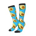thumbnail image 2 of Balery Flowers Avocado Fun Novelty Socks Men'S Women'S Crew Socks Funny Crazy Novelty Socks Quirky And Cool Socks, 2 of 9