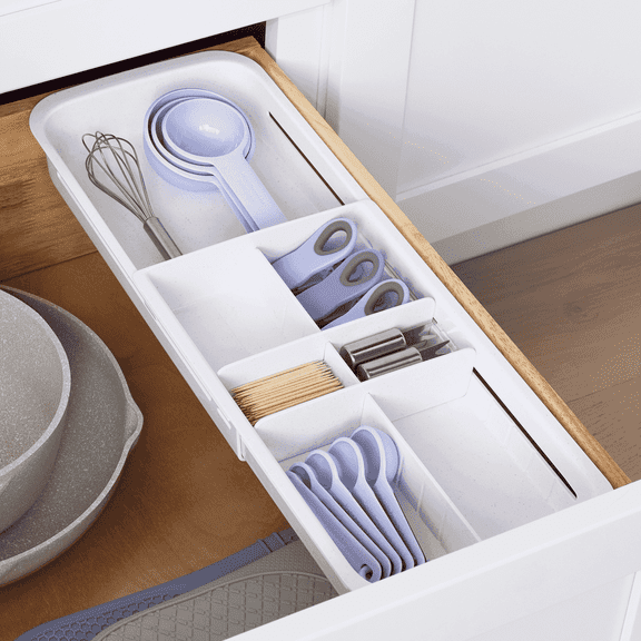 YouCopia DrawerFit Sliding Drawer Tray with Adjustable Dividers, Expandable Organizer